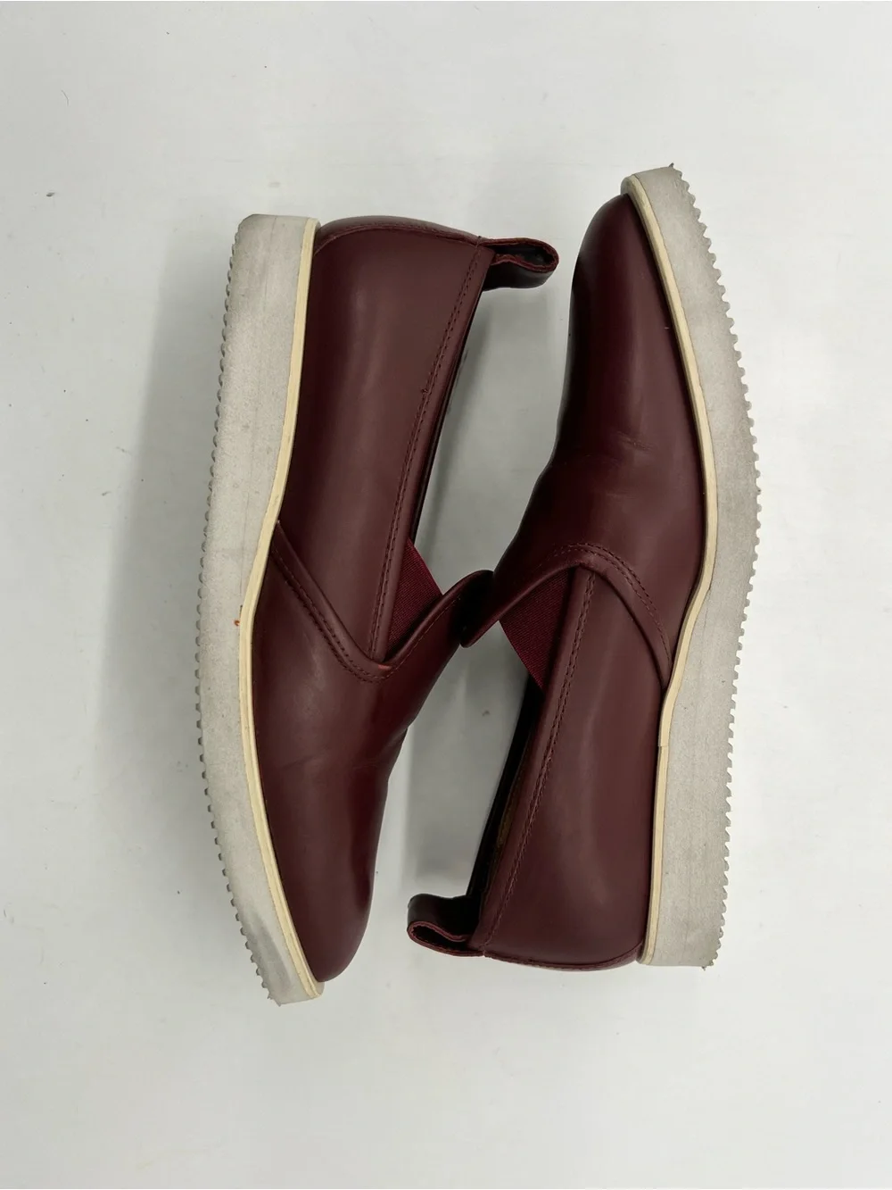 Everlane Oxblood Women’s Sz 7.5 Burgundy Italian Leather Modern Loafers Shoes